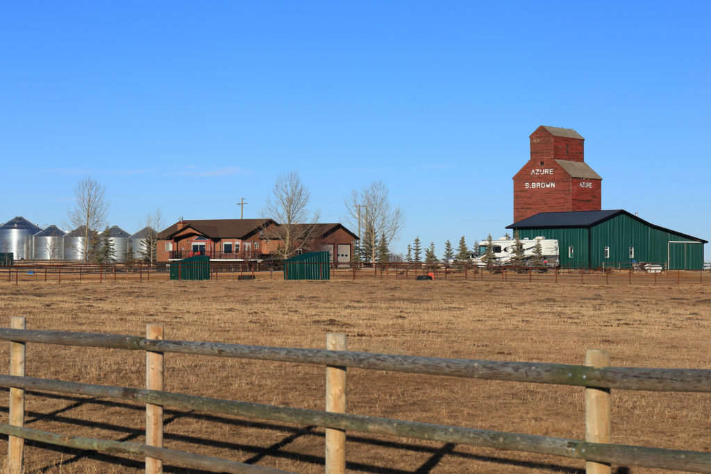 Azure Alberta Grain Elevator