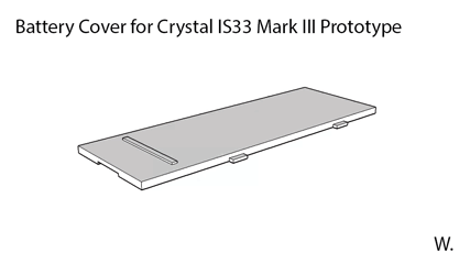 Battery Cover for Crystal IS33 Mark III Prototype